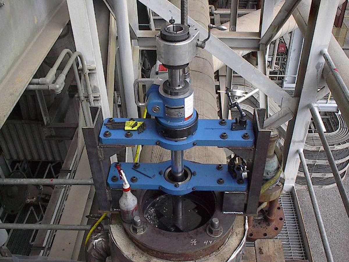 CLIMAX BB5000 Line Boring Machine: Valve Boring Repair
