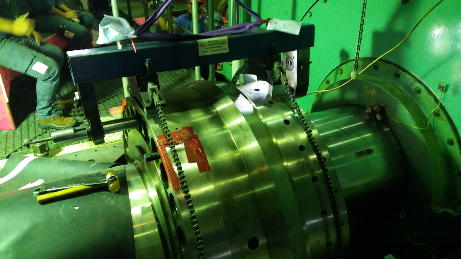 CLIMAX BB5500 Kupplungsbohrmaschine, Reparatur von Turbinenbohrungen