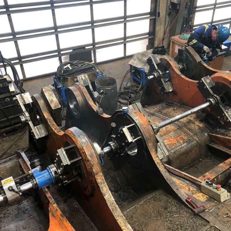 CLIMAX BB5000-lijnboormachine, reparatie van emmerboringen