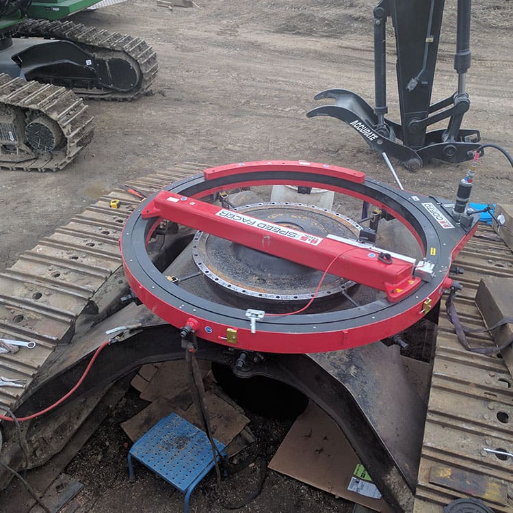 ODF70 SPEED FACER, reparatie van het draagvlak van de kraanvoet