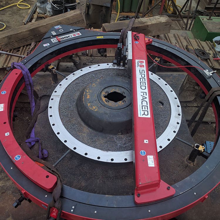 ODF70 SPEED FACER, reparatie van het draagvlak van de kraanvoet