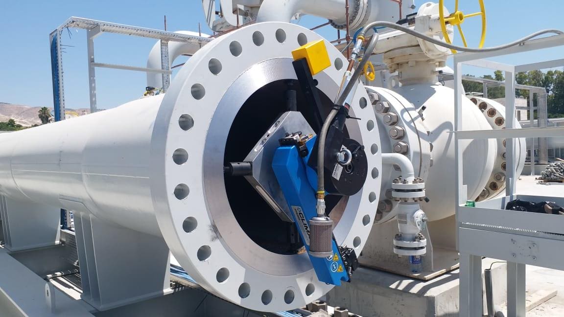 Machine à surfacer les brides FF5300, station de distribution de gaz