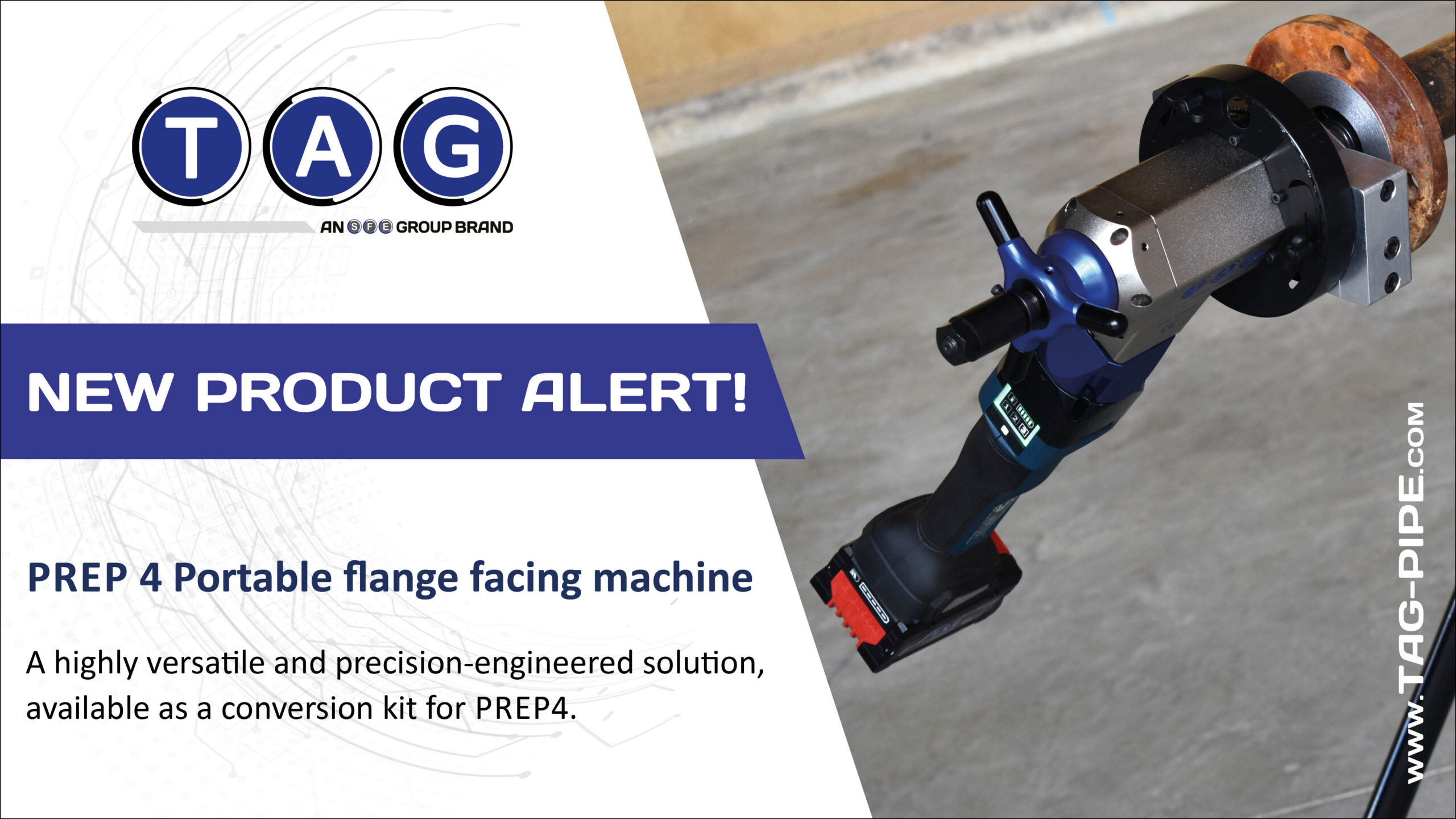 New TAG PREP 4 Flange Facing Machine Available for Rent!