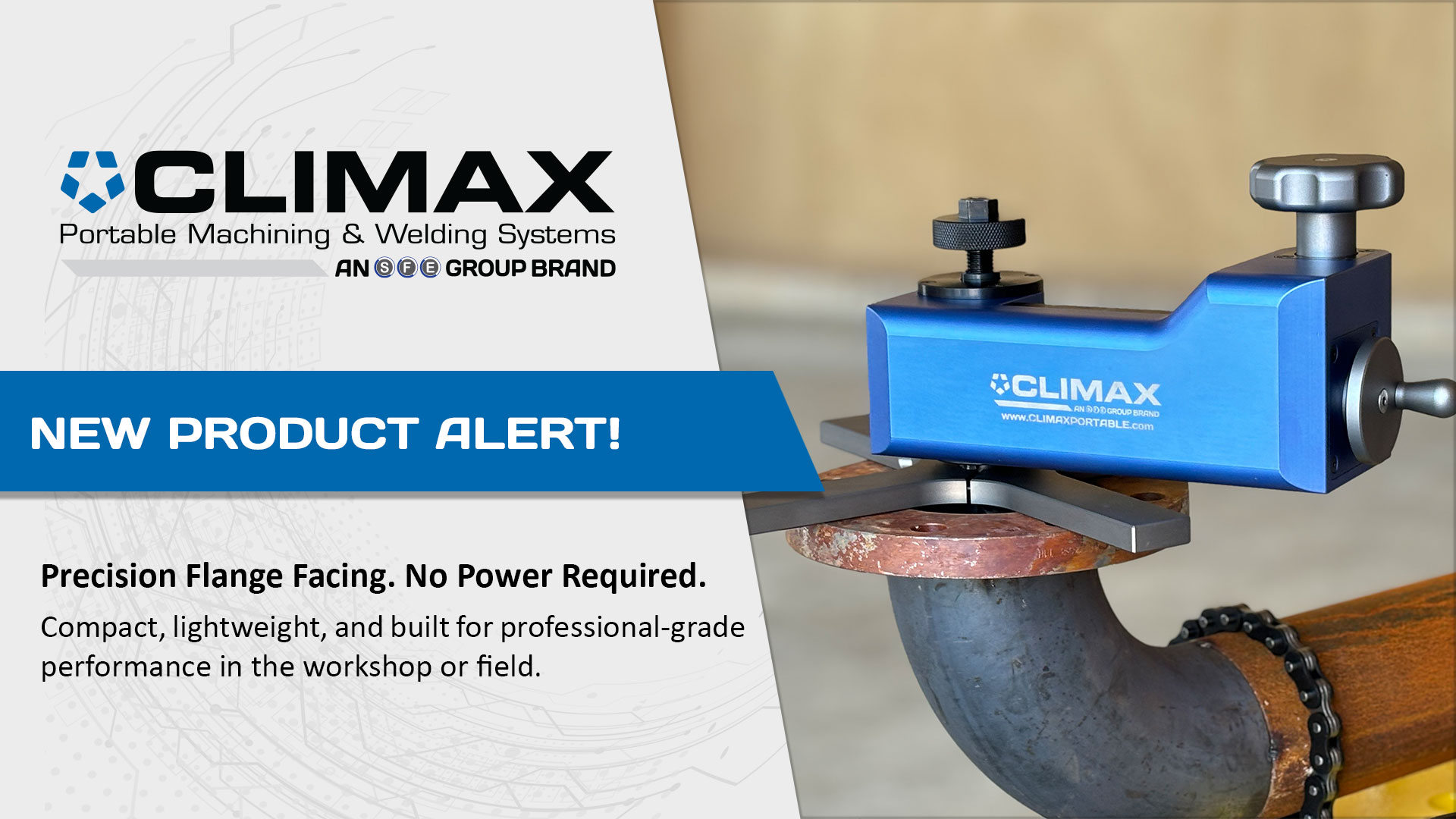 New CLIMAX MFF350 Manual Flange Facer Available for Rent